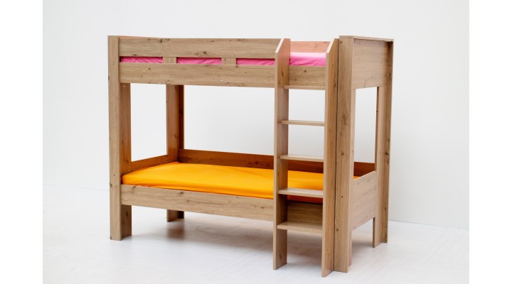 T301O Wood Grain Bunk Bed
